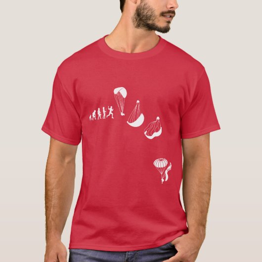 Acro-Paragliding-evolutie T-shirt (Voorkant)