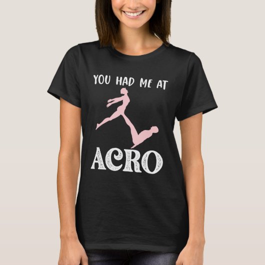 Acro Yoga Lovers Gift for parples, Acrobat gym  T-shirt (Voorkant)