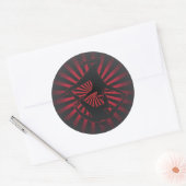 Acro Yoga Ninjas Ronde Sticker (Envelop)