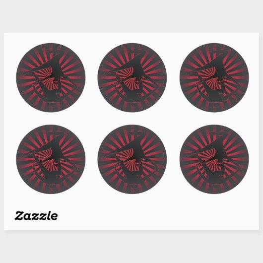 Acro Yoga Ninjas Ronde Sticker (Vel)