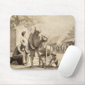 Acrobaat op de beurs c.1865-69 muismat (Met muis)