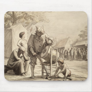 Acrobaat op de beurs c.1865-69 muismat