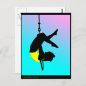 Acrobaat van hedendaags circus briefkaart (Voorkant / Achterkant)