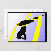 Acrobaat van hedendaags circus briefkaart (Voorkant / Achterkant)