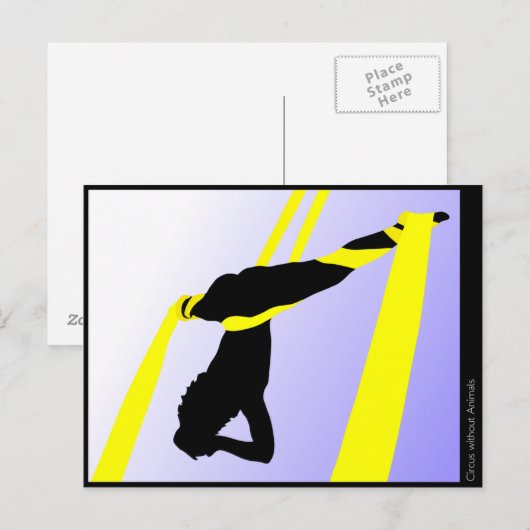 Acrobaat van hedendaags circus briefkaart (Voorkant / Achterkant)