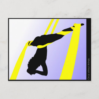 Acrobaat van hedendaags circus briefkaart