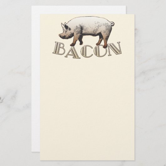 Acrobat BACON Pig Briefpapier (Voorkant / Achterkant)