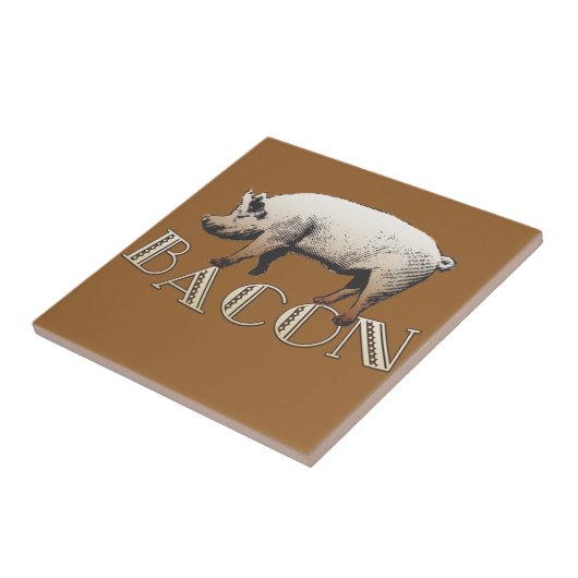 Acrobat BACON Pig Tegeltje (Zijkant)