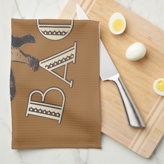 Acrobat BACON Pig Theedoek (Quarter Fold)