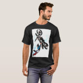 Acrobat Biker Action Sports Modern Elegant T-shirt (Voorkant volledig)