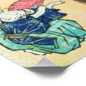 Acrobat Cat, Hiroshige, Ukiyo-e Poster (Hoek)