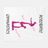 Acrobat Gymnastics Blanket met maximaal 3 namen! Fleece Deken (Voorkant (Horizontaal))
