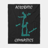 Acrobat Gymnastics Blanket met maximaal 3 namen! Fleece Deken (Voorkant)