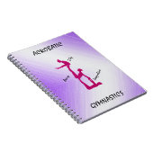 Acrobat Gymnastics Gradiënt met maximaal 3 namen Notitieboek (Rechterzijde)
