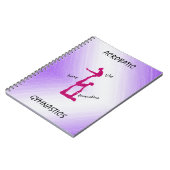 Acrobat Gymnastics Gradiënt met maximaal 3 namen Notitieboek (Linkerzijde)