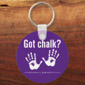 Acrobat Gymnastics heeft Chalk Button Sleutelhanger (Voorkant)