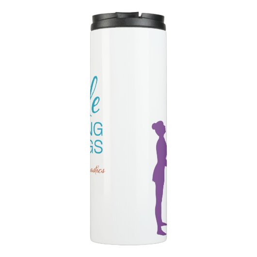 Acrobat gymnastiek, in staat tot verbluffende ding thermosbeker (Achterkant)