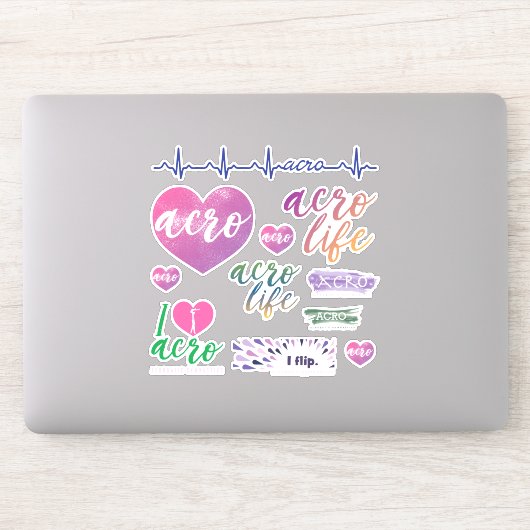 Acrobat Gymnastiek Vinyl Decals Sticker (Computer)