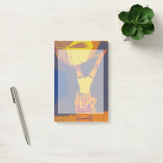 Acrobat headstand Art Photo Post-it Notes (Kantoor)