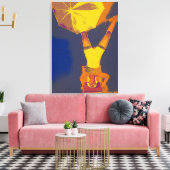 Acrobat Headstand Art Single Canvas Afdruk (Insitu (Woonkamer))