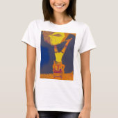 Acrobat Headstand Art T-shirt voor dames, wit (Voorkant)