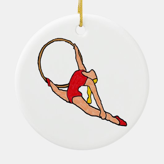 Acrobat Keramisch Ornament (Achterkant)