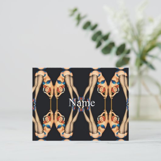 Acrobat Pinups Thunder_Cove Briefkaart (Staand voorkant)