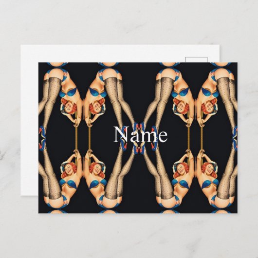 Acrobat Pinups Thunder_Cove Briefkaart (Voorkant / Achterkant)