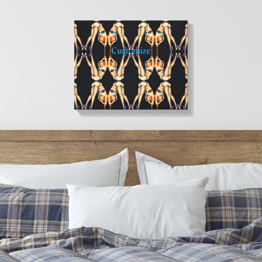 Acrobat Pinups Thunder_Cove Canvas Afdruk (Insitu (Slaapkamer))