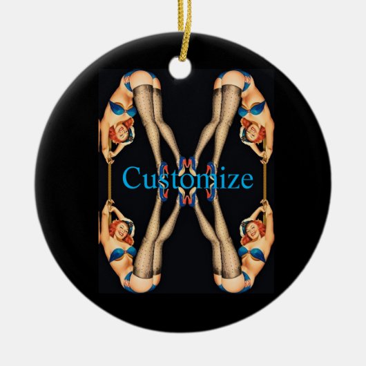 Acrobat  Pinups Thunder_Cove Keramisch Ornament (Voorkant)