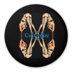 Acrobat  Pinups Thunder_Cove Keramische Knop