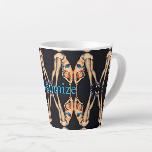 Acrobat Pinups Thunder_Cove Latte Mok (Rechterhoek)