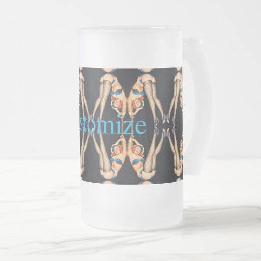 Acrobat Pinups Thunder_Cove Matglas Bierpul (Voorkant rechts)