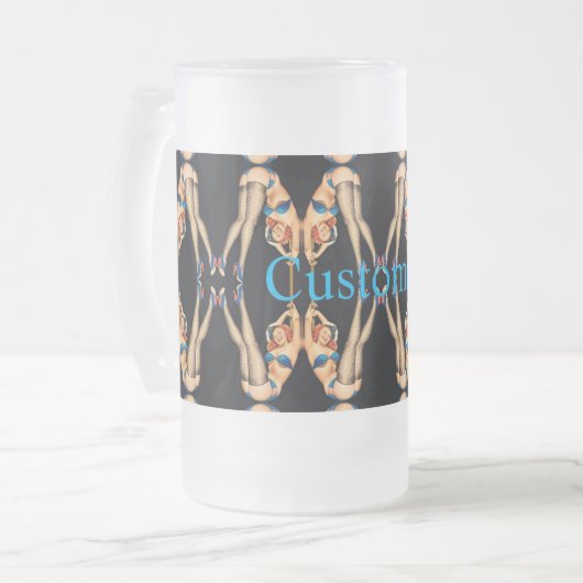 Acrobat Pinups Thunder_Cove Matglas Bierpul (Voorkant links)