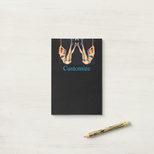 Acrobat Pinups Thunder_Cove Post-it® Notes (Op bureau)