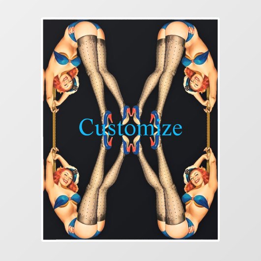 Acrobat Pinups Thunder_Cove Raamsticker (Vel)