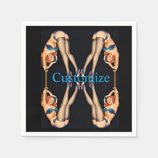 Acrobat Pinups Thunder_Cove Servet (Voorkant)