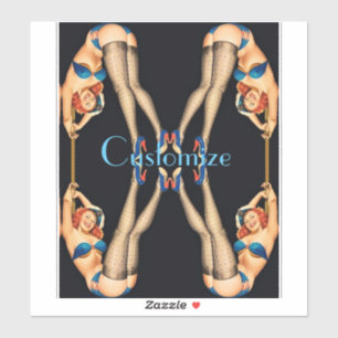 Acrobat  Pinups Thunder_Cove Sticker