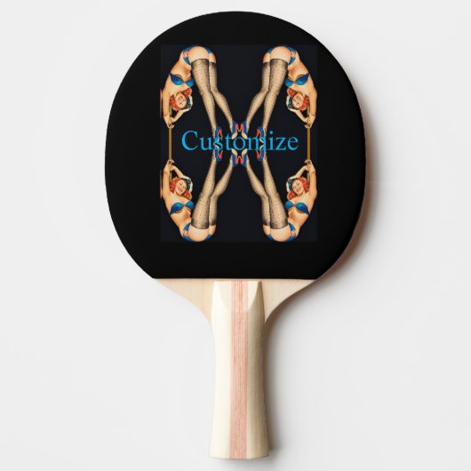 Acrobat Pinups Thunder_Cove Tafeltennisbatje (Voorkant)