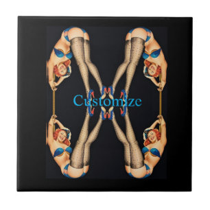 Acrobat Pinups Thunder_Cove Tegeltje