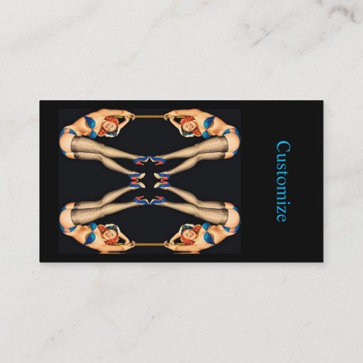 Acrobat  Pinups Thunder_Cove Visitekaartje (Achterkant)