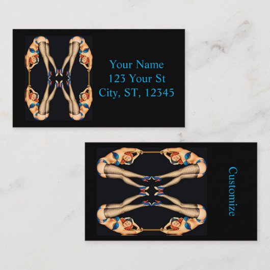 Acrobat  Pinups Thunder_Cove Visitekaartje (Voorkant / Achterkant)