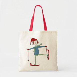 Acrobat Skier Holiday Canvas tas