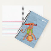 Acrobate Circus Aap Kind Spiraal Notebook Notitieboek (Binnen)