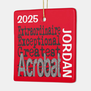 Acrobate Extraordinaire Aangepast Keramisch Ornament