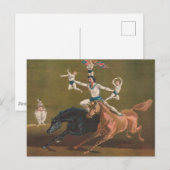 Acrobaten te paard. briefkaart (Voorkant / Achterkant)