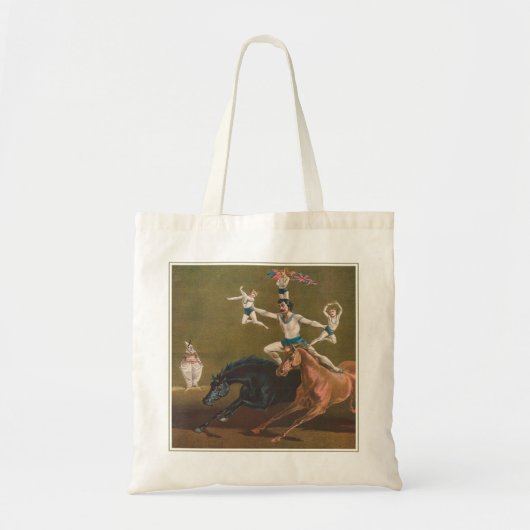 Acrobaten te paard. tote bag (Voorkant)