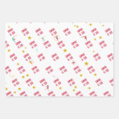 Acrobatics and gymnastics sport girl birthday inpakpapier vel (Voorkant 3)