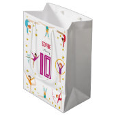 Acrobatics and gymnastics sport girl birthday medium cadeauzakje (Voorkant Gekanteld)