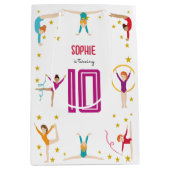 Acrobatics and gymnastics sport girl birthday medium cadeauzakje (Voorkant)